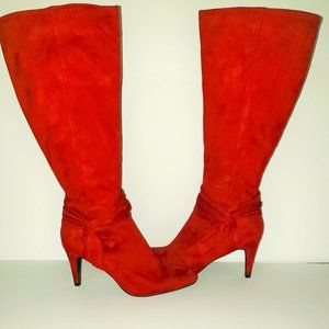 Covington Women's Red Suede Boots